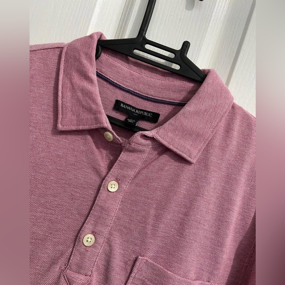Banana Republic men’ s polo shirt size L - Picture 2 of 8